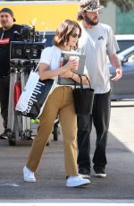 LUCY HALE Heading to the Movie Set in Los Angeles 05/06/2022