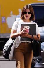 LUCY HALE Heading to the Movie Set in Los Angeles 05/06/2022