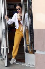 LUCY HALE Out for Iced Coffee in Los Angeles 05/03/2022