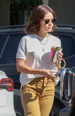 LUCY HALE Out for Iced Coffee in Studio City 05/06/2022