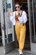 LUCY HALE Out with Her Dogs in Los Angeles 05/03/2022
