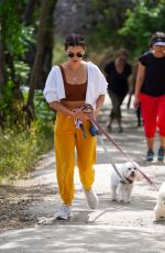 LUCY HALE Out with Her Dogs in Los Angeles 05/03/2022