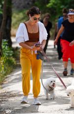 LUCY HALE Out with Her Dogs in Los Angeles 05/03/2022