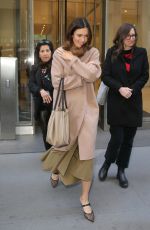 MANDY MOORE Leaves Sirius Radio Studio in New York 05/09/2022