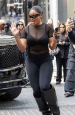 MEGAN THEE STALLION Arrives at Balenciaga Spring 23 Show in New York 05/22/2022