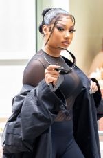MEGAN THEE STALLION Arrives at Balenciaga Spring 23 Show in New York 05/22/2022