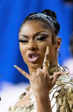 MEGAN THEE STALLION at Met Gala Celebrating In America: An Anthology of Fashion in New York 05/02/2022