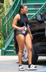 MEGAN THEE STALLION Leaves Yoga Class in Los Angeles 05/28/2022