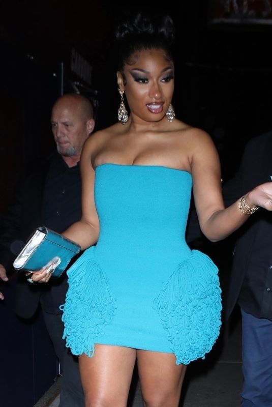 MEGAN THEE STALLION Out for Dinner at Carbone in New York 05/03/2022