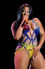 MEGAN THEE STALLION Performs at Beale Street Music Festival at Liberty Park in Memphis 04/30/2022