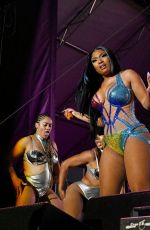 MEGAN THEE STALLION Performs at Beale Street Music Festival at Liberty Park in Memphis 04/30/2022