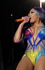 MEGAN THEE STALLION Performs at Beale Street Music Festival at Liberty Park in Memphis 04/30/2022