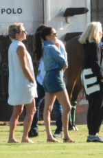 MEGHAN MARKLE in Double Denim Watching Prince Harry Play Polo in Santa Barbara 05/15/2022