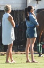 MEGHAN MARKLE in Double Denim Watching Prince Harry Play Polo in Santa Barbara 05/15/2022