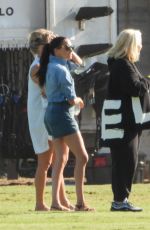 MEGHAN MARKLE in Double Denim Watching Prince Harry Play Polo in Santa Barbara 05/15/2022