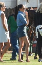 MEGHAN MARKLE in Double Denim Watching Prince Harry Play Polo in Santa Barbara 05/15/2022