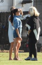 MEGHAN MARKLE in Double Denim Watching Prince Harry Play Polo in Santa Barbara 05/15/2022