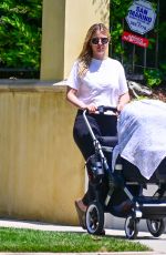 MIA GOTH Out with Her Newborn Baby on Mother