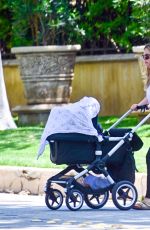 MIA GOTH Out with Her Newborn Baby on Mother