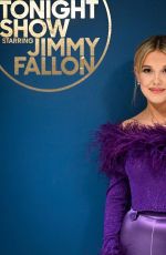 MILLIE BOBBY BROWN at Tonight Show Starring Jimmy Fallon 05/13/2022