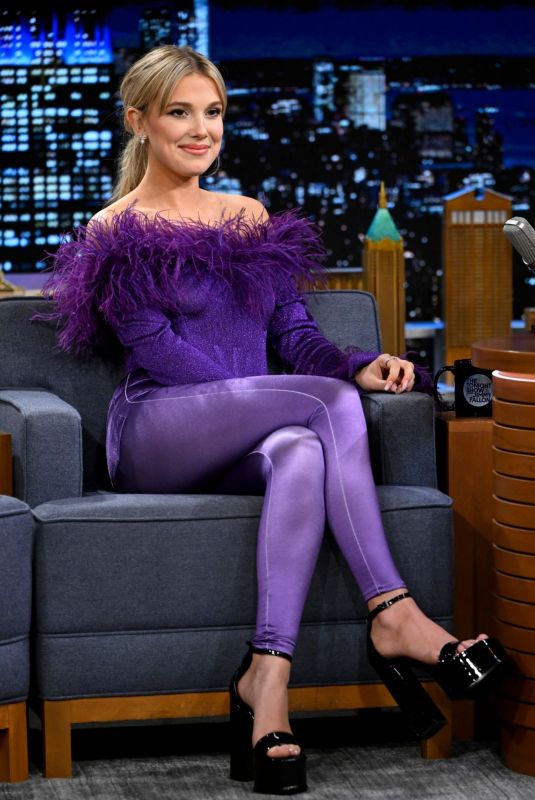 MILLIE BOBBY BROWN at Tonight Show Starring Jimmy Fallon 05/13/2022