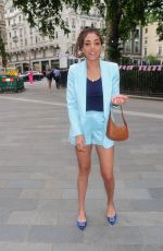 MIQUITA OLIVER Arrives at Alice + Olivia Store Opening in London 05/26/2022