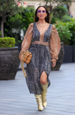 MYLEENE KLASS Arrives at Smooth Radio in London 05/21/2022