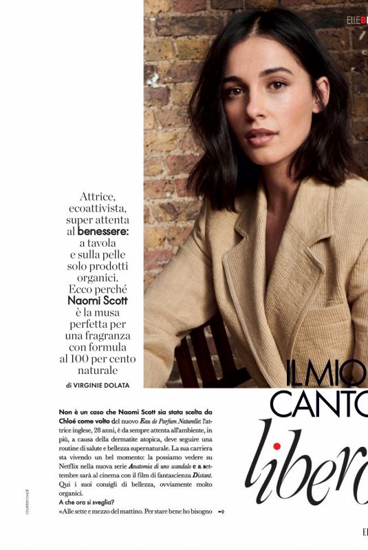 NAOMI SCOTT in Elle Magazine, Italy May 2022