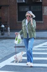 NAOMI WATTS Out with Her Dog in New York 05/12/2022