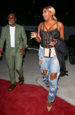 NENE LEAKES Out for Dinner in Miami 05/09/2022