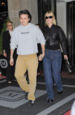 NICOLA PELTZ and Brooklyn Beckham Leaves Mark Hotel in New York 05/01/2022