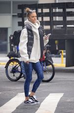 NINA AGDAL Heading to a Gym in New York 05/04/2022