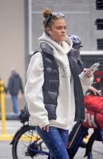 NINA AGDAL Heading to a Gym in New York 05/04/2022