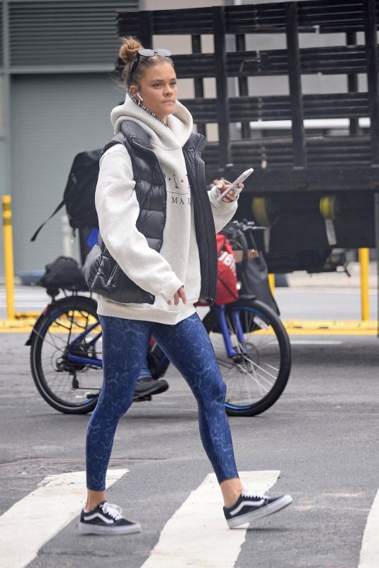 NINA AGDAL Heading to a Gym in New York 05/04/2022