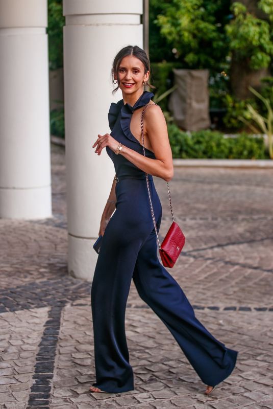 NINA DOBREV Arrives at Martinez Hotel in Cannes 05/18/2022