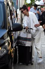NINA DOBREV Leaves Her Hotel in Thessaloniki 05/13/2022