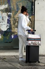 NINA DOBREV Leaves Her Hotel in Thessaloniki 05/13/2022