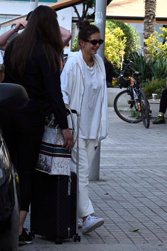 NINA DOBREV Leaves Her Hotel in Thessaloniki 05/13/2022