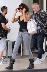 NOEMIE LENOIR Leaves Hotel Martinez in Cannes 05/25/2022