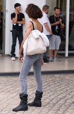 NOEMIE LENOIR Leaves Hotel Martinez in Cannes 05/25/2022