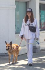 OLIVIA AJDE GIANNULLI Out with Her Dog in Beverly Hills 05/27/2022
