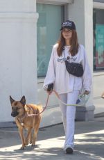 OLIVIA AJDE GIANNULLI Out with Her Dog in Beverly Hills 05/27/2022
