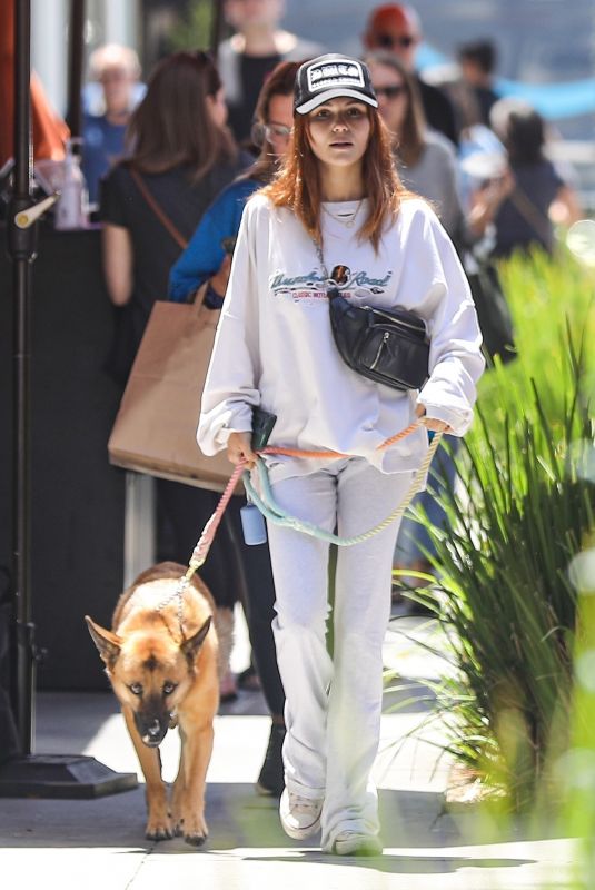 OLIVIA AJDE GIANNULLI Out with Her Dog in Beverly Hills 05/27/2022
