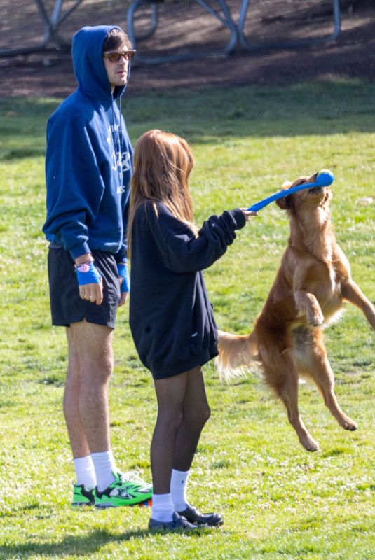 OLIVIA JADE GIANNULLI at Dog Park in Los Angeles 05/10/2022