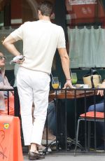OLIVIA PALERMO Out for Lunch with a Friend at Sant Ambroeus in New York 05/14/2022