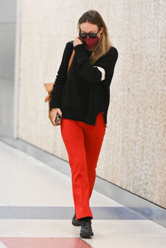 OLIVIA WILDE Arrives at JFK Airport in New York 05/19/2022
