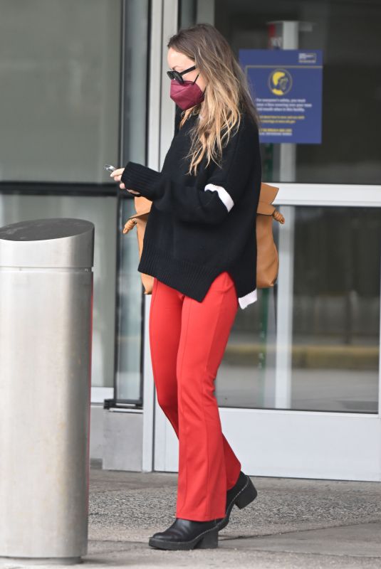 OLIVIA WILDE at JFK Airport in New York 05/19/2022
