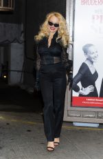 PAMELA ANDERSON Leaves a Theater on Broadway in New York 05/07/2022