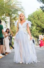 PAMELA REIF Out on Croisette at 75th Cannes International Film Festival 05/18/2022