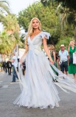 PAMELA REIF Out on Croisette at 75th Cannes International Film Festival 05/18/2022